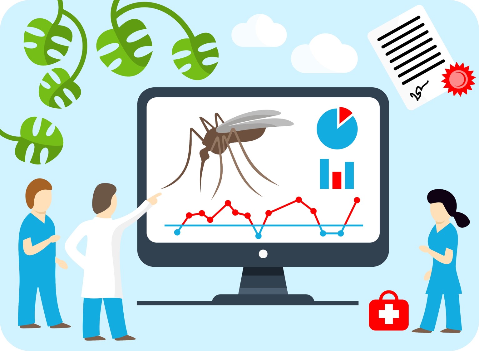 scientists and mosquitoes